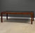 Mid-Century Modern Vintage Solid Mahogany and Brass Dining Table For Sale - Image 3 of 13