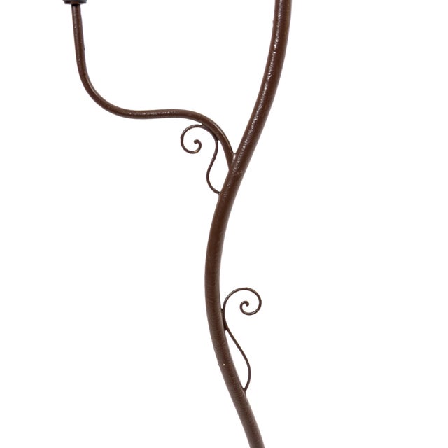 1930s Swedish Grace Sculptural Floor Lamp attributed to Tor Wolfenstein for Bjerkås, Sweden, 1930s For Sale - Image 5 of 12