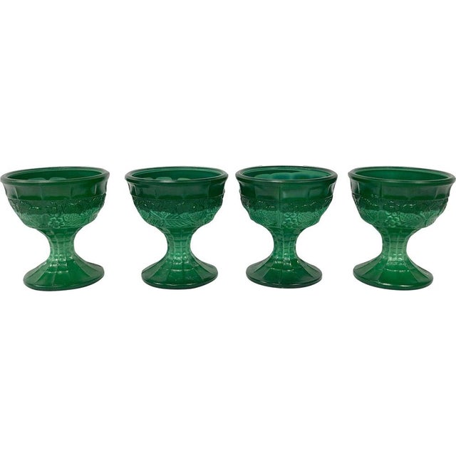 Glass Ice Cream Goblets from J. Sklárny, 1980s, Set of 4 For Sale - Image 7 of 8