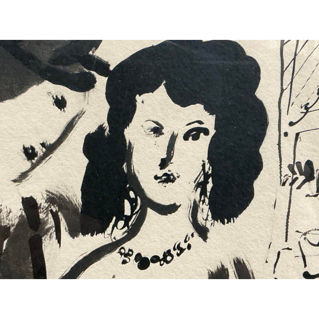 Modern “Les Amoureux” 1958 Lithograph by Marc Chagall For Sale - Image 3 of 10
