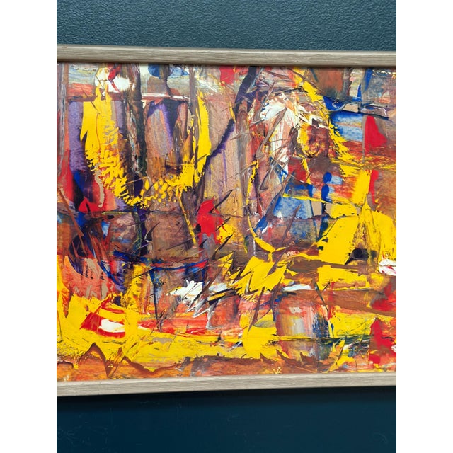 Daniel Raphaël, Komposition, 1950s, Oil on Panel, Framed For Sale - Image 4 of 17