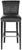 Wood Higgins Barstool in Black Crocodile & Black For Sale - Image 7 of 7