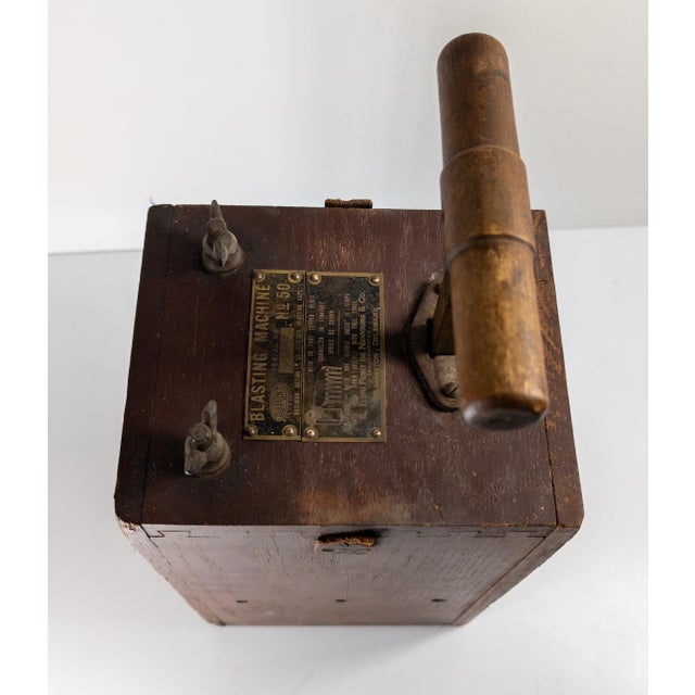 Red Early 20th Century Pre-Wwii Dupont Blasting Machine No. 50 For Sale - Image 8 of 15