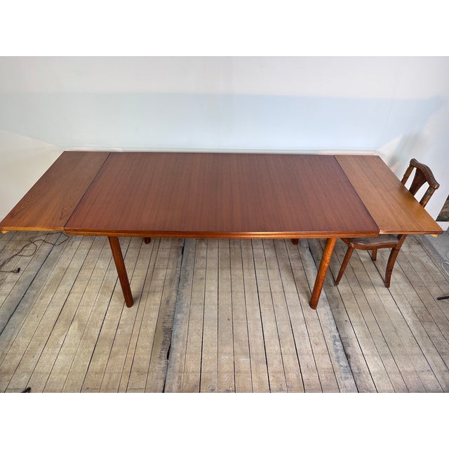 Scandinavian Style Extending Teak Table, France, 1960s For Sale - Image 10 of 12