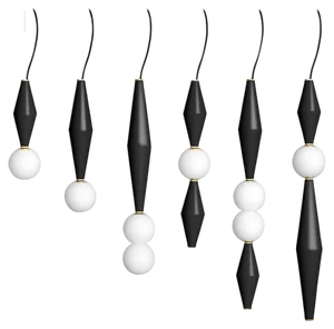 Gamma Lamps by Mason Editions, Set of 6