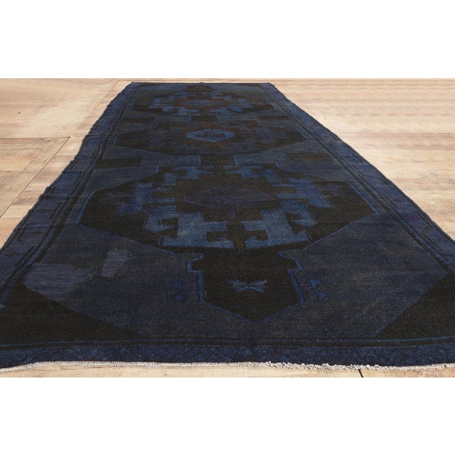Vintage Turkish Overdyed Oushak Rug, 05'09 X 14'05 For Sale - Image 9 of 10