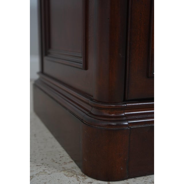 Cherry Tv Media Cabinet W. Glass Doors For Sale - Image 11 of 18