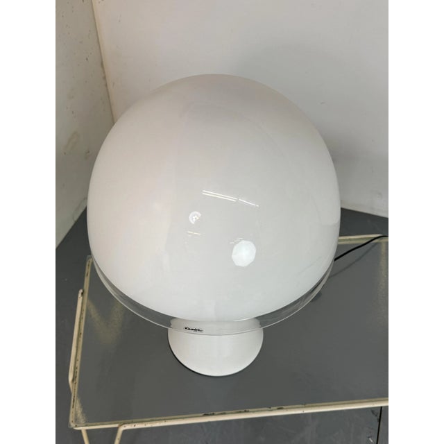 Modernist Space Age Italian Mushroom Shape Table Lamp from Guzzini, 1970s For Sale - Image 10 of 13