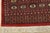Bokhara Rug 3’2” X 5’3” Red Wool Tribal Hand-Knotted Oriental Carpet For Sale - Image 10 of 13