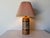 Mid-Century Modern Vintage Elspeth Cohen for Lapid Pottery Pattern Hand-Painted Ceramic Table Lamp For Sale - Image 3 of 12