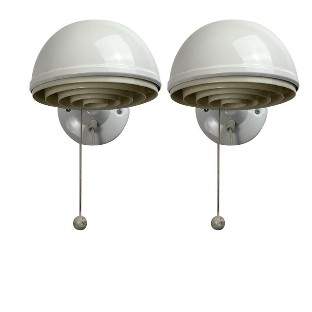 Scandinavian Wall Sconces by Knud Christensen for Abo Randers, Denmark, 1970s, Set of 2 For Sale