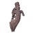 Antique Indonesian Crowned Angel Wood Sculpture For Sale