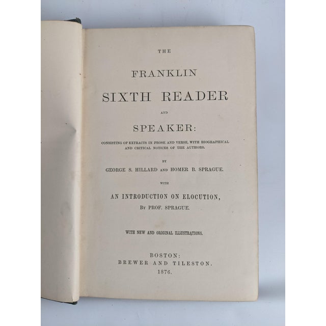 Antique American School Books, 1831–1876, Set of 4 For Sale - Image 9 of 18