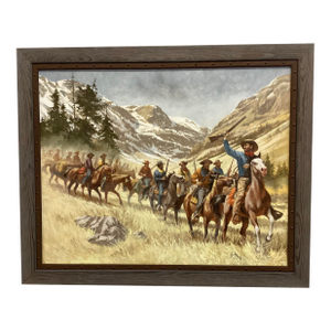 Harry Schaare (1922-2008) "Revenge of the Mountain Man" 1988