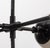 Model Peggy Chandelier in Black Lacquered Iron with Opaline Spheres with Central Lace by Hangar Design Group for Showy For Sale - Image 3 of 5