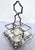 Late 1800s Victorian Silver and Cut Crystal Cruet Set With Carrier For Sale - Image 10 of 14