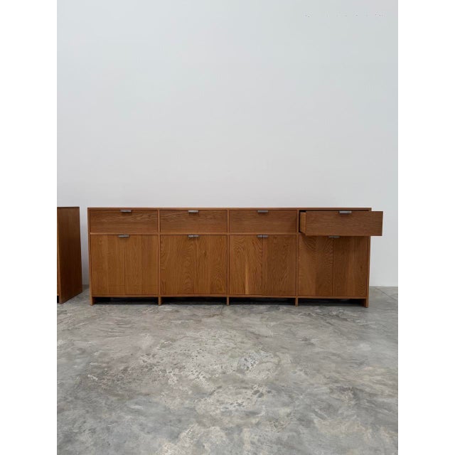 Credenza Custom-Made American Oak For Sale - Image 4 of 6