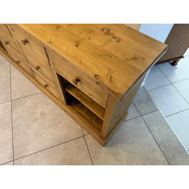 Antique Chest of 8 Drawers in Softwood For Sale - Image 9 of 14