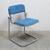 Bauhaus Blue Chrome Chairs, 1970s, Set of 6 For Sale - Image 9 of 10