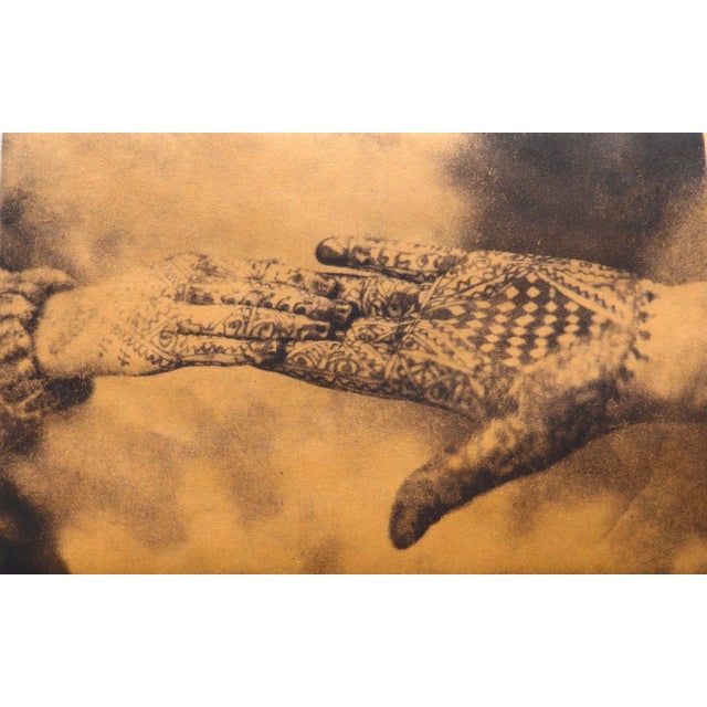 Printmaking Materials "Love" Contemporary Etching in White by Martha Holden For Sale - Image 7 of 7