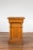 Vintage Indonesian Wooden Pedestal with Doric Semi-Columns and Natural Patina For Sale - Image 12 of 13