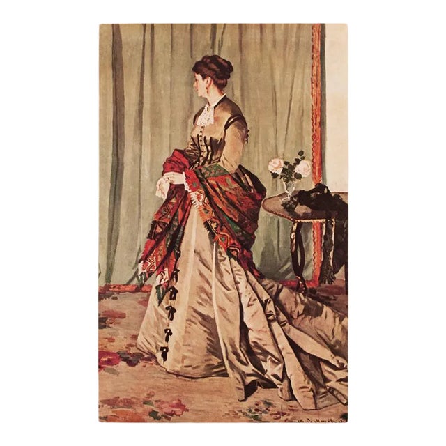 1940s After Claude Monet "Madame G", First Edition Parisian Full-Color Print For Sale