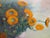 B. Cortes, Marigolds in a Vase, Oil Painting For Sale - Image 6 of 13