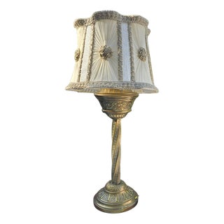 Brass Table Lamp, 1890s For Sale