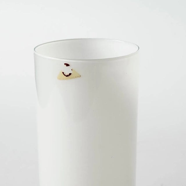 Modern White Opal Model I-114 Tumblers by Timo Sarpaneva for Iittala, Set of 5 For Sale - Image 3 of 7