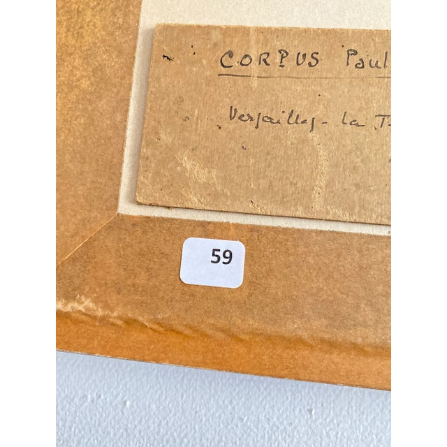 Paul Corpus, Versailles, 1920s, Gouache and Watercolor, Framed For Sale - Image 16 of 17