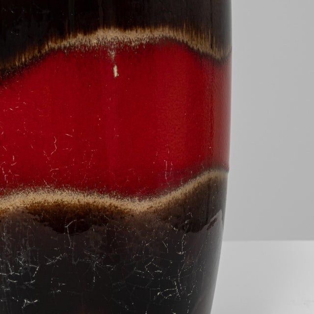 Mid 20th Century 20th Century German 'W. Germany' Ceramic Vase For Sale - Image 5 of 18