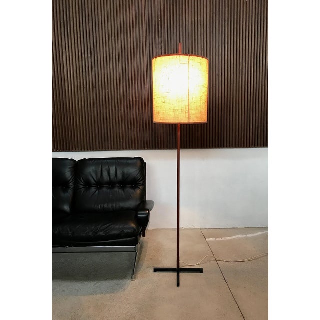 Mid-Century German Teak and Steel Floor Lamp, 1960s For Sale - Image 13 of 15