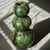 Tamegroute Green Glazed Triple-Gourd Vase | Handmade | One of a Kind For Sale - Image 6 of 7