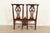Thomasville Georgian Carved Mahogany Side Chairs or Dining Chairs, Pair For Sale - Image 10 of 13