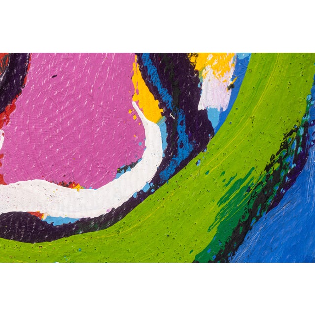 1960s Karel Appel, Tete 1968 Signed Original Acrylic on Board CoBrA Art Movement For Sale - Image 5 of 8