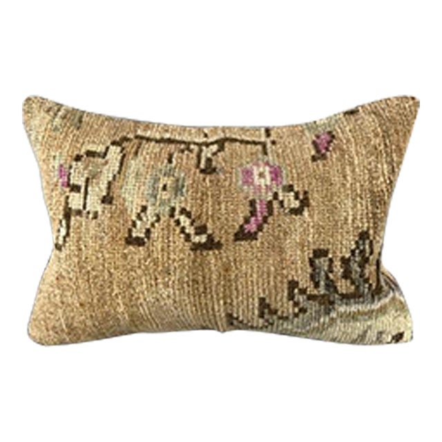 16 x 24 Rug Pillow Bosporus Drift Turkish Pillow Cushion Cover For Sale