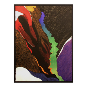 1980s Clare Romano "Deep Canyon" Signed Numbered Collagraph Artwork