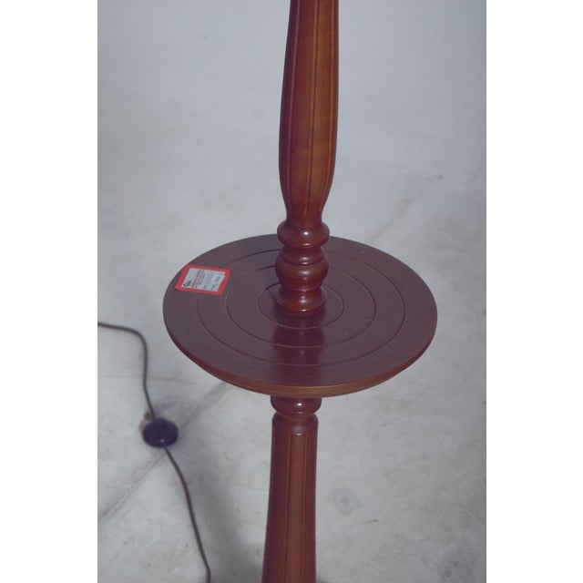 Wood Danish Wooden Floor Lamp with Integrated Table, 1950 For Sale - Image 7 of 8