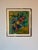Mid-Century Modern 1980s Rhonda Mixed Media Floral Still Life Oil on Canvas Painting – Signed For Sale - Image 3 of 12