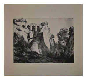Lino Bianchi Barriviera, Lalibela, Etching, 1939