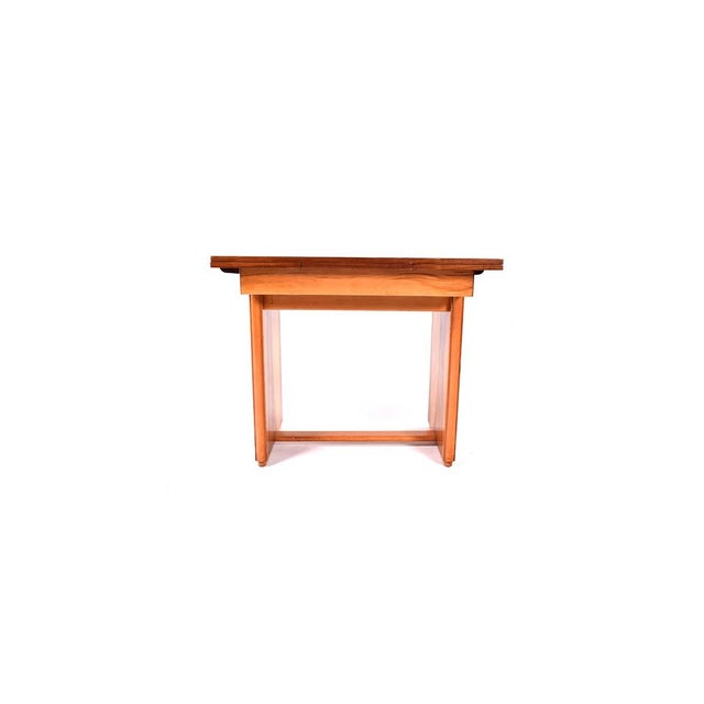 Small Art Deco Walnut Dining Table, 1920s For Sale - Image 8 of 8