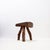 Brutalist Rustic Tripod Wooden Stool, 1950s For Sale - Image 9 of 13