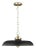 Chapman & Myers by Visual Comfort Studio Wellfleet Medium Pendant, Black For Sale
