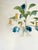 French Blue Tole Tulip 5-Light Chandelier, 1960s For Sale - Image 17 of 18
