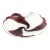Murano Seguso Purple and White Case With Silver Foil Swirled Glass Bowl Vintage For Sale