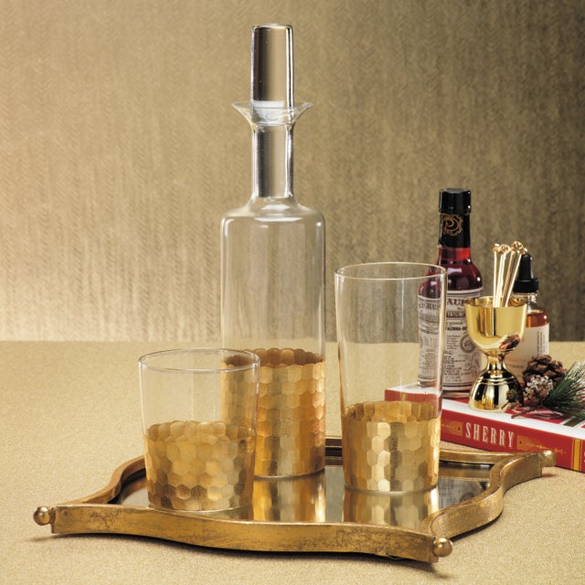 Kenneth Ludwig Chicago Fez Cut Glass Highballs - Set of Six For Sale - Image 4 of 4