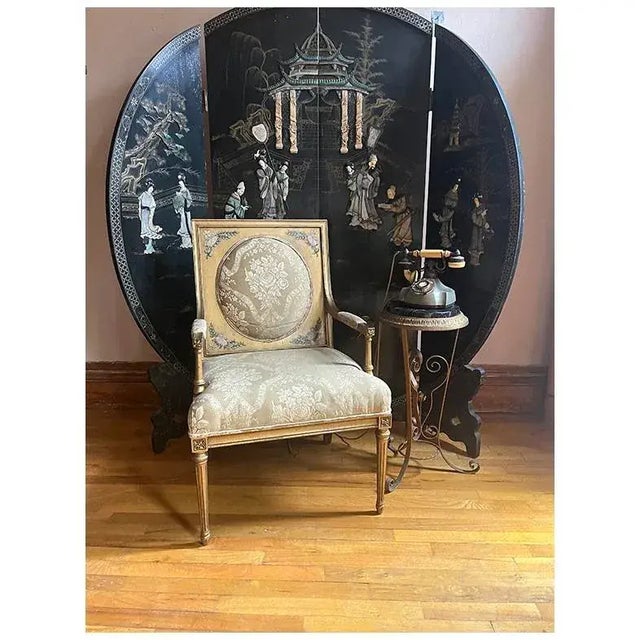Early 20th Century French Louis XVI Style Neoclassical Arm Chair For Sale - Image 11 of 12