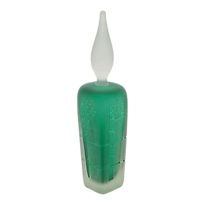 Hand Blown Celestial Art Glass Perfume Bottle