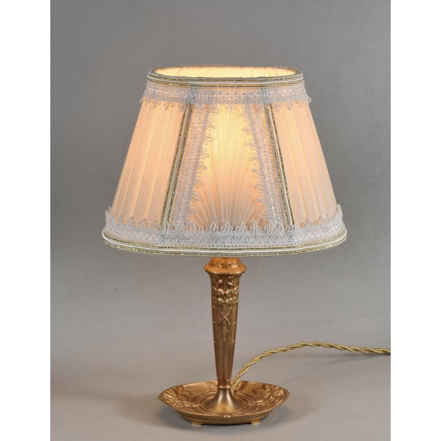 Art Deco French Art Deco Table Lamp by Cherrier & Besnus 1920s France For Sale - Image 3 of 14