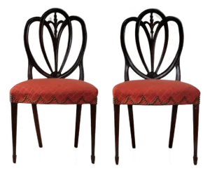 Side Chairs Hepplewhite Style - A Pair
